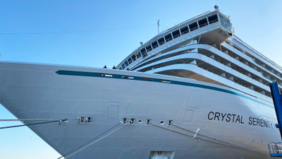 The Crystal Serenity. The line removed the ships casino during its refurb but now plans to bring it back in some form.