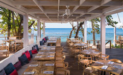 The view from Minitas Beach Club & Restaurant at Casa de Campo Resort & Villas.