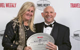 Marett Taylor and Keith Baron of Abercrombie & Kent, winner of Readers Choice Awards for Africa and Luxury.