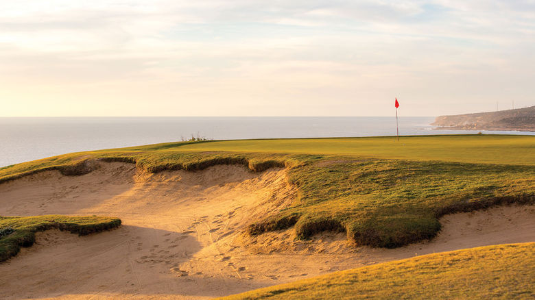 Tazegzout Golf, 15 minutes north of the Moroccan city of Agadir, offers incredible ocean views.