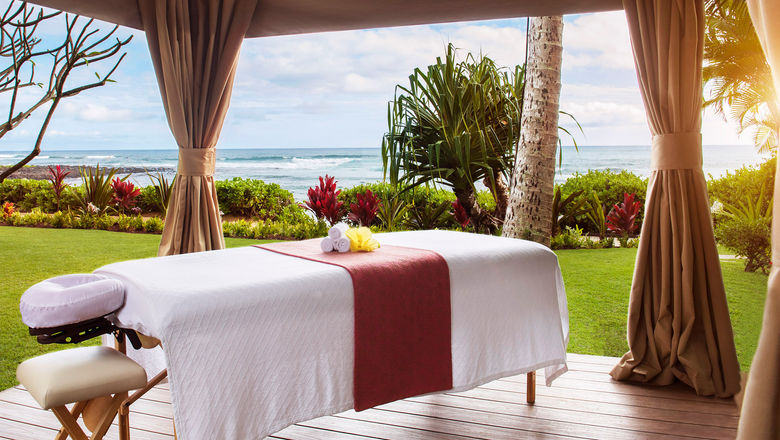 Guests can book outdoor spa treatments by the ocean, where they can relax to the soundtrack of nature.